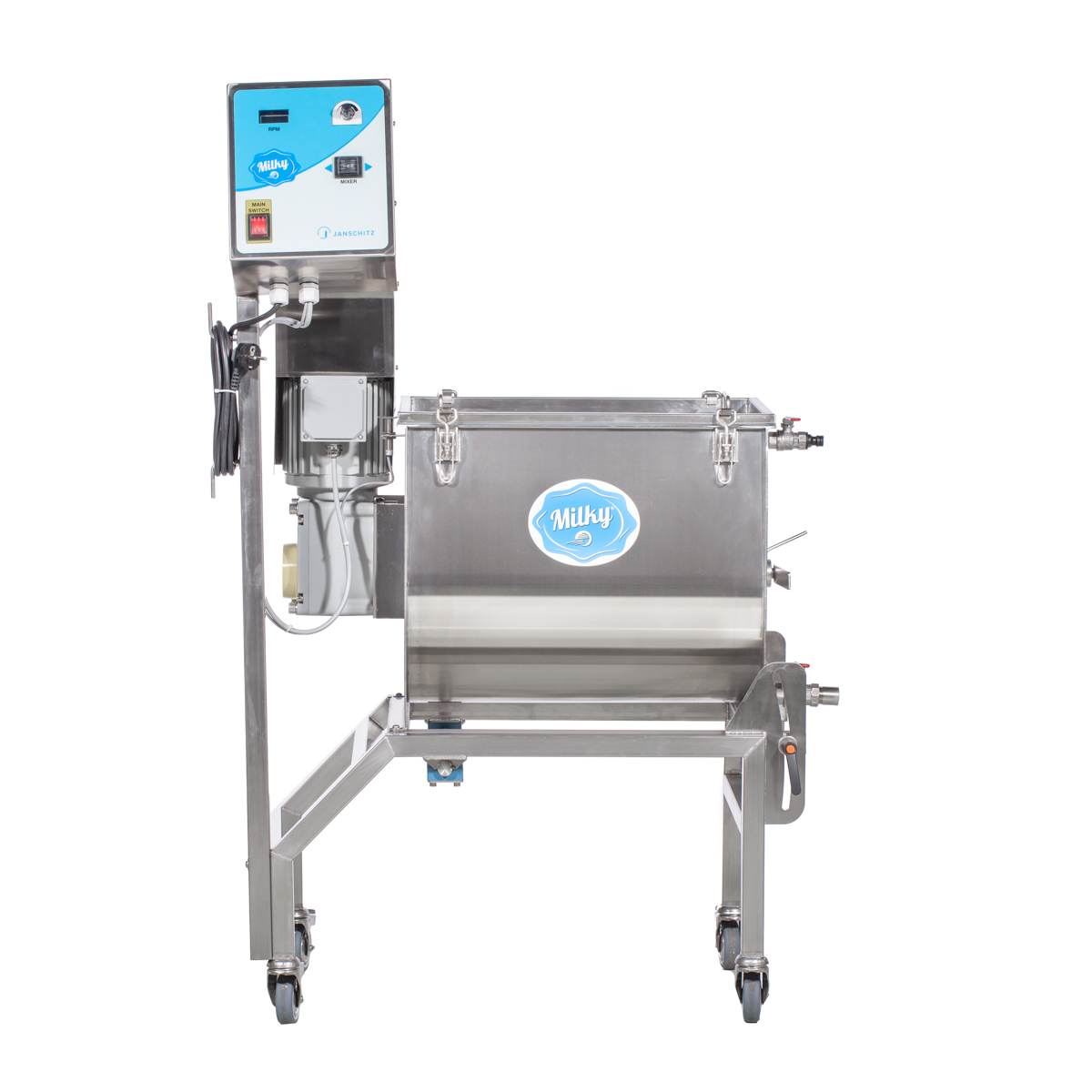 Milky Buttermaschine FJ 55, 230V mit Kippmechanismus