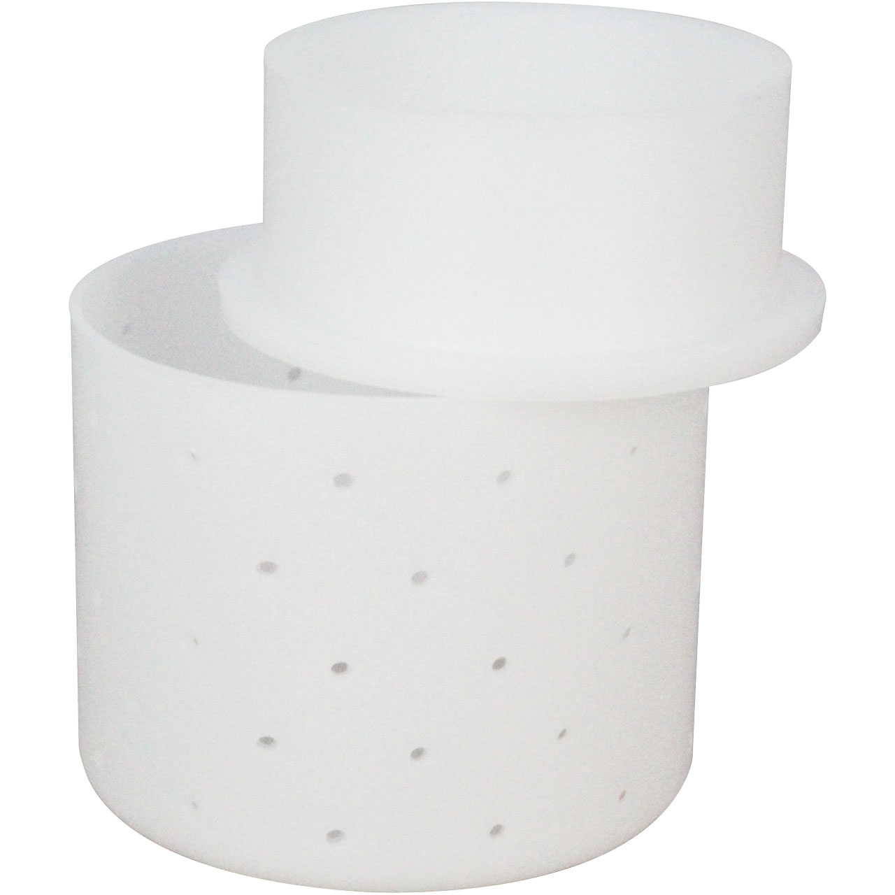 Agrar Onlineshop - Käseform, Kreisform mit Deckel - Käseherstellung