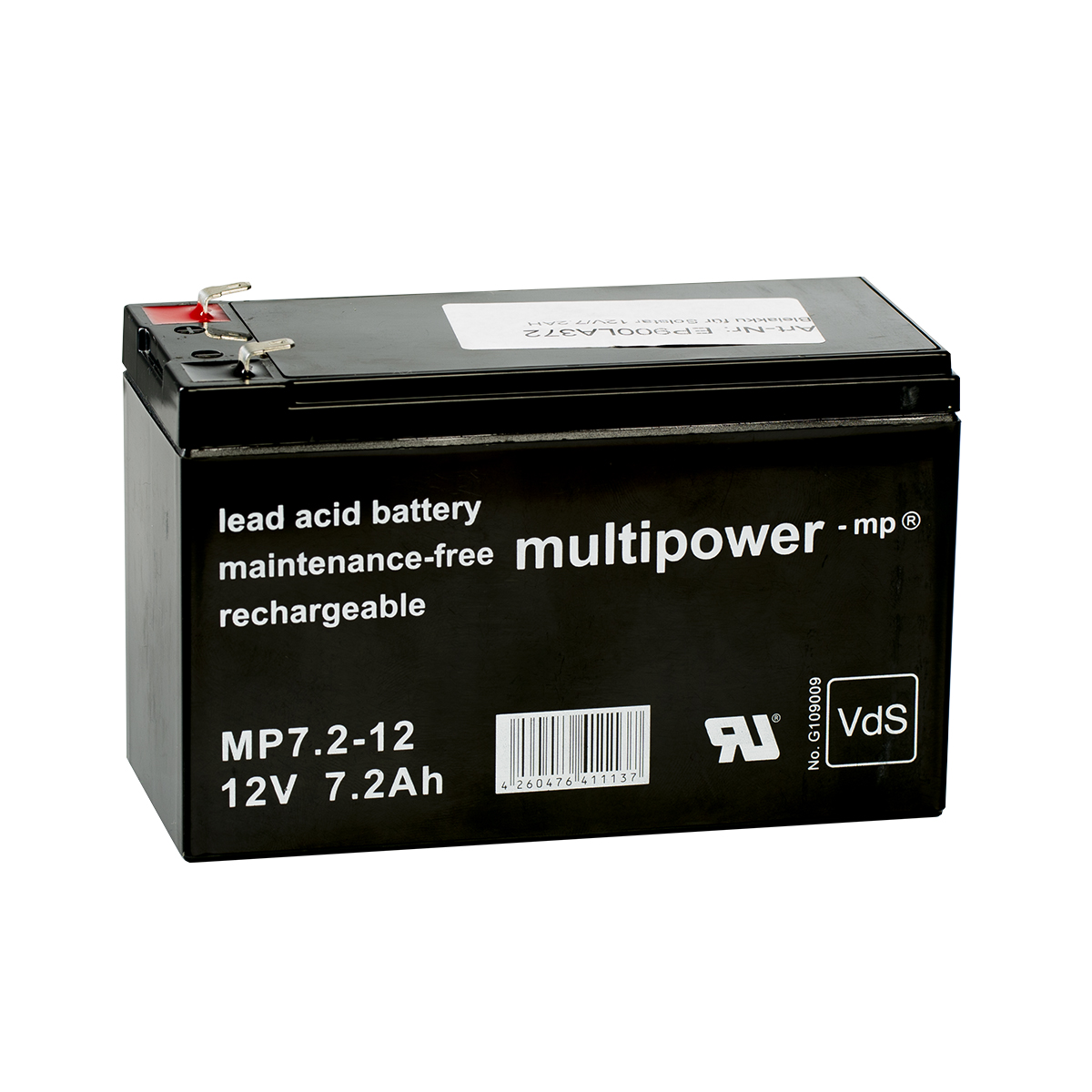 Bleiakku 12V, 7,2 Ah