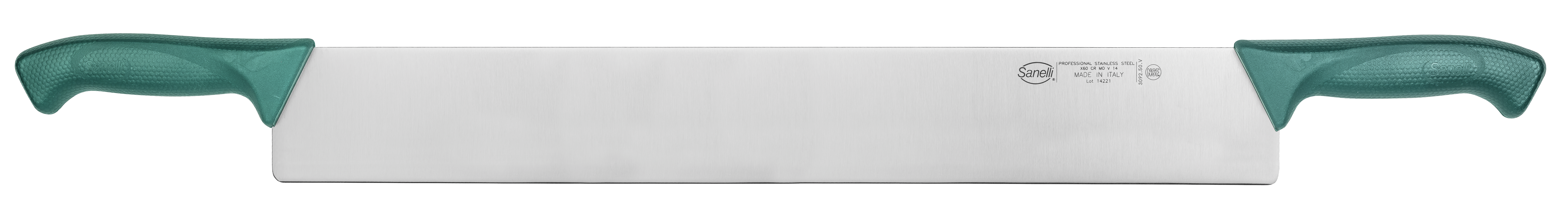 Käsemesser Doppelgriff grün, 50 cm