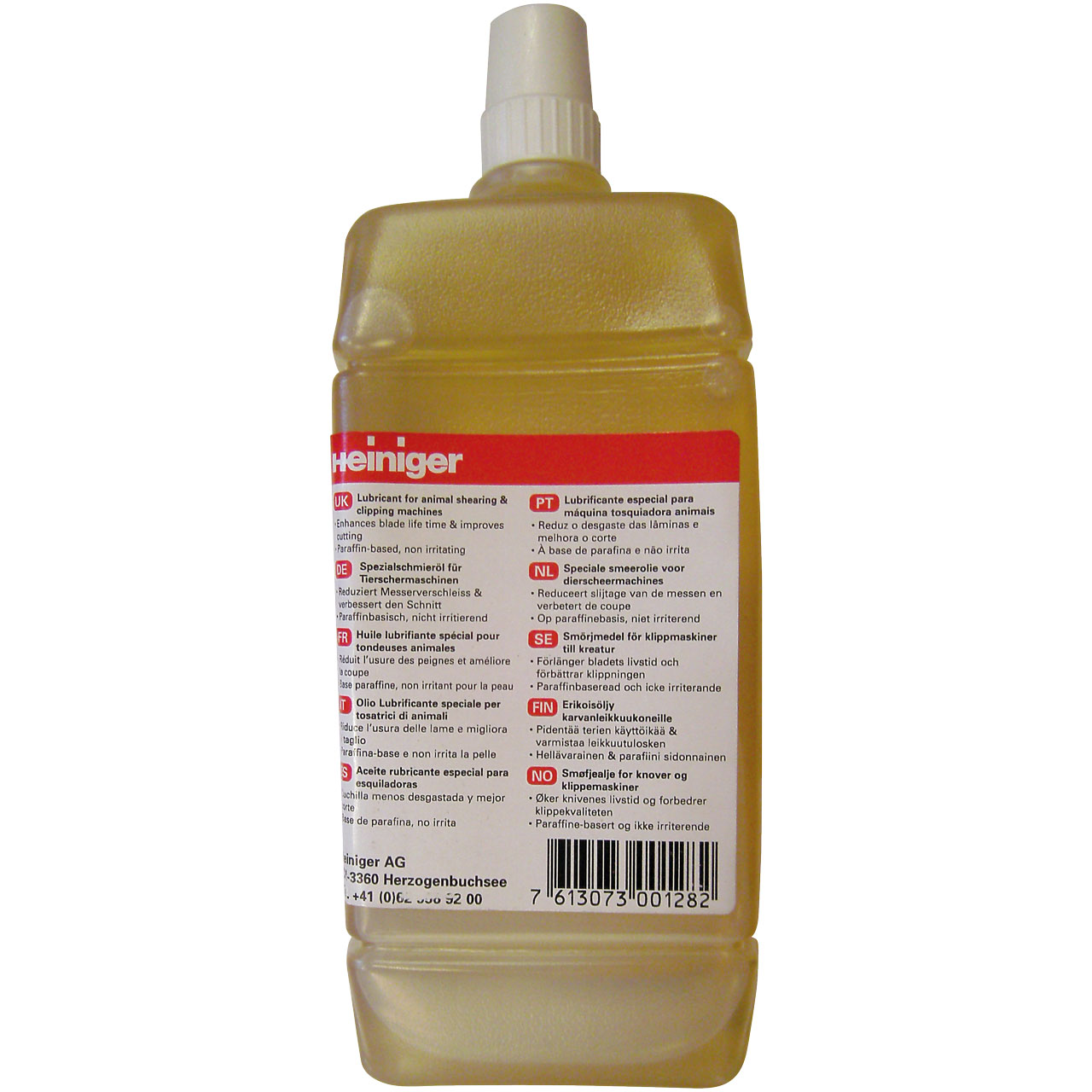 Schermaschinenöl Nachfüllflasche 500ml - Heiniger - Onlineshop