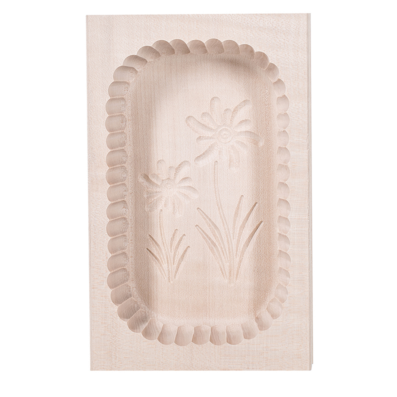 Onlineshop / Buttererzeugung - Buttermodel 400g aus Holz - Butterherstellung