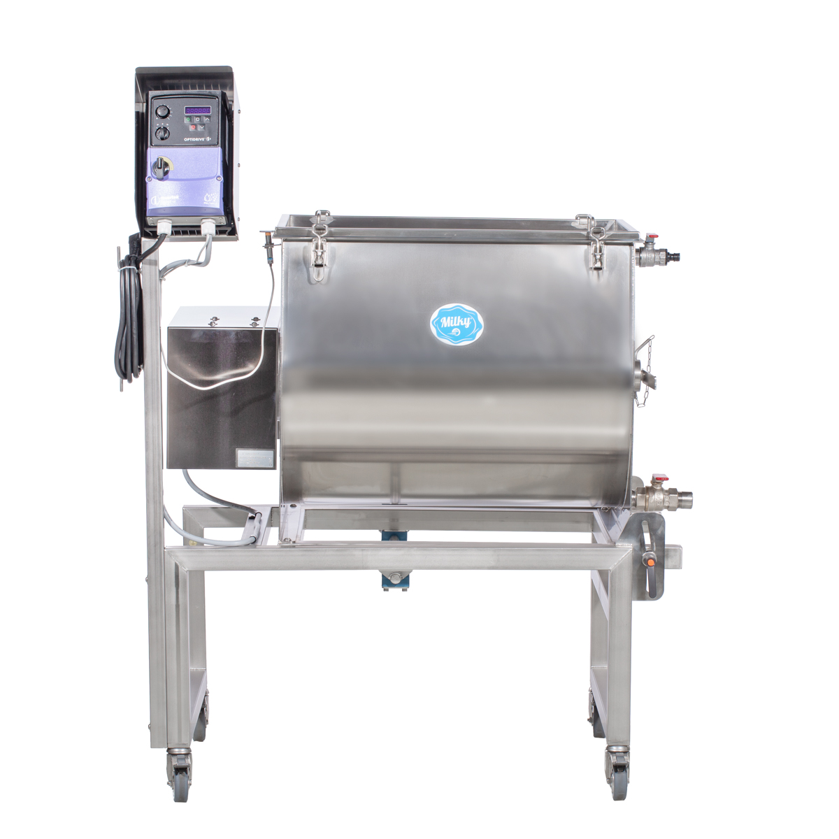 Milky Buttermaschine FJ 100 C, 230V mit Kippmechanismus