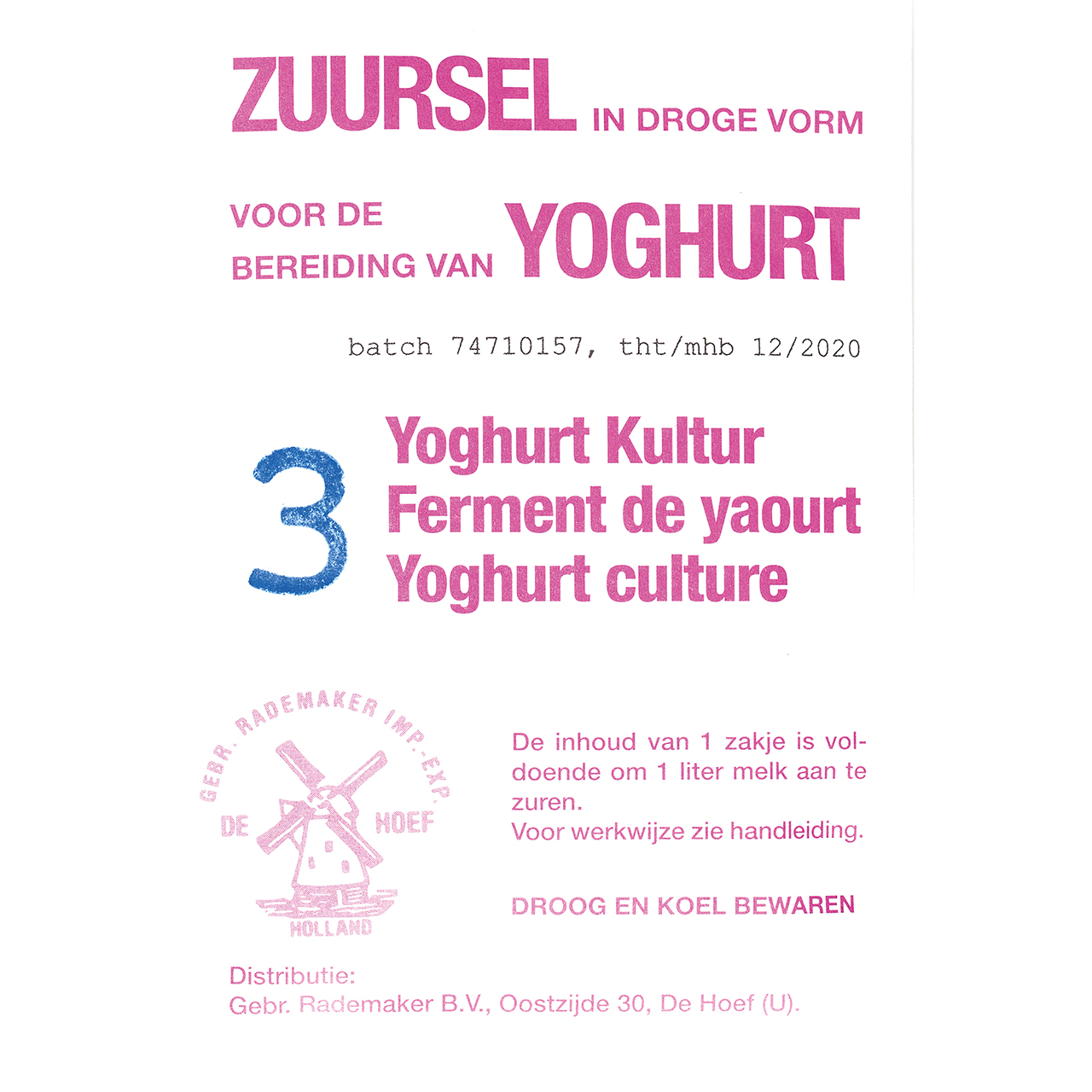 Agrar Onlineshop - Joghurtkultur - gesunde Nahrungsmittels